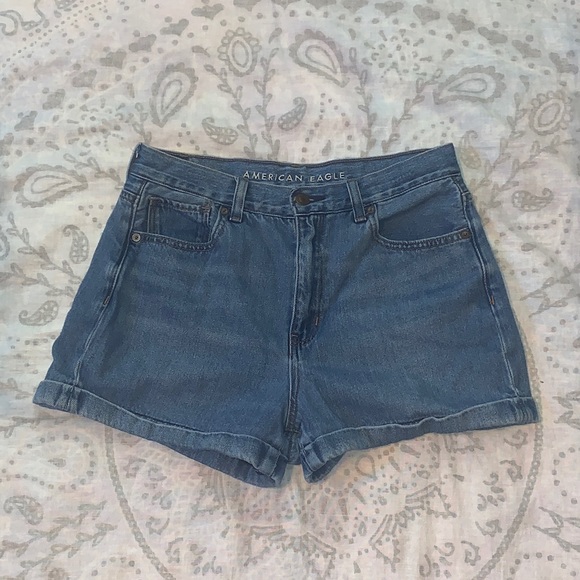 American Eagle Outfitters Shorts American Eagle Mom Short Blue Jean